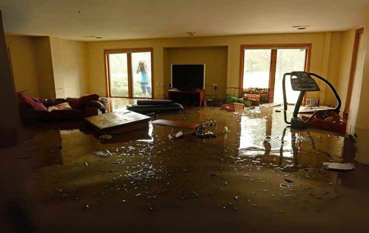 flooded basement cleanup